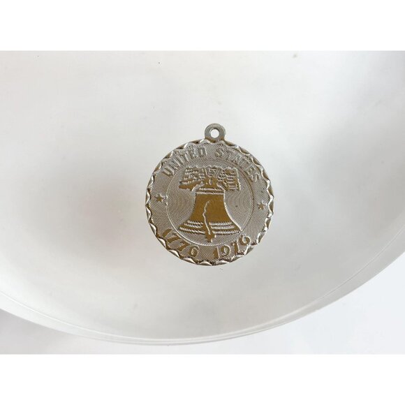 Beau Sterling Liberty Bell 1776 / 1976 925 Sterling Silver Vintage Pendant Charm - Picture 6 of 9